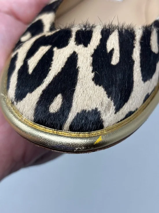 Diane Von Furstenberg Real Calf Hair Animal Print Flats Size 6.5 - Picture 15 of 15
